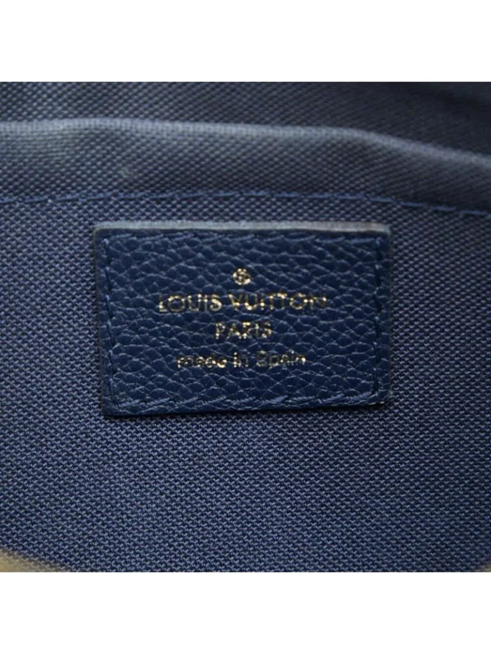 Louis Vuitton Monogram Pallas Clutch Shoulder Bag Chain Pouch Blue Marine Navy